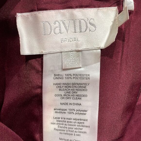 EUC David’s Bridal Short Strapless Bridesmaid Dress - Picture 4 of 4